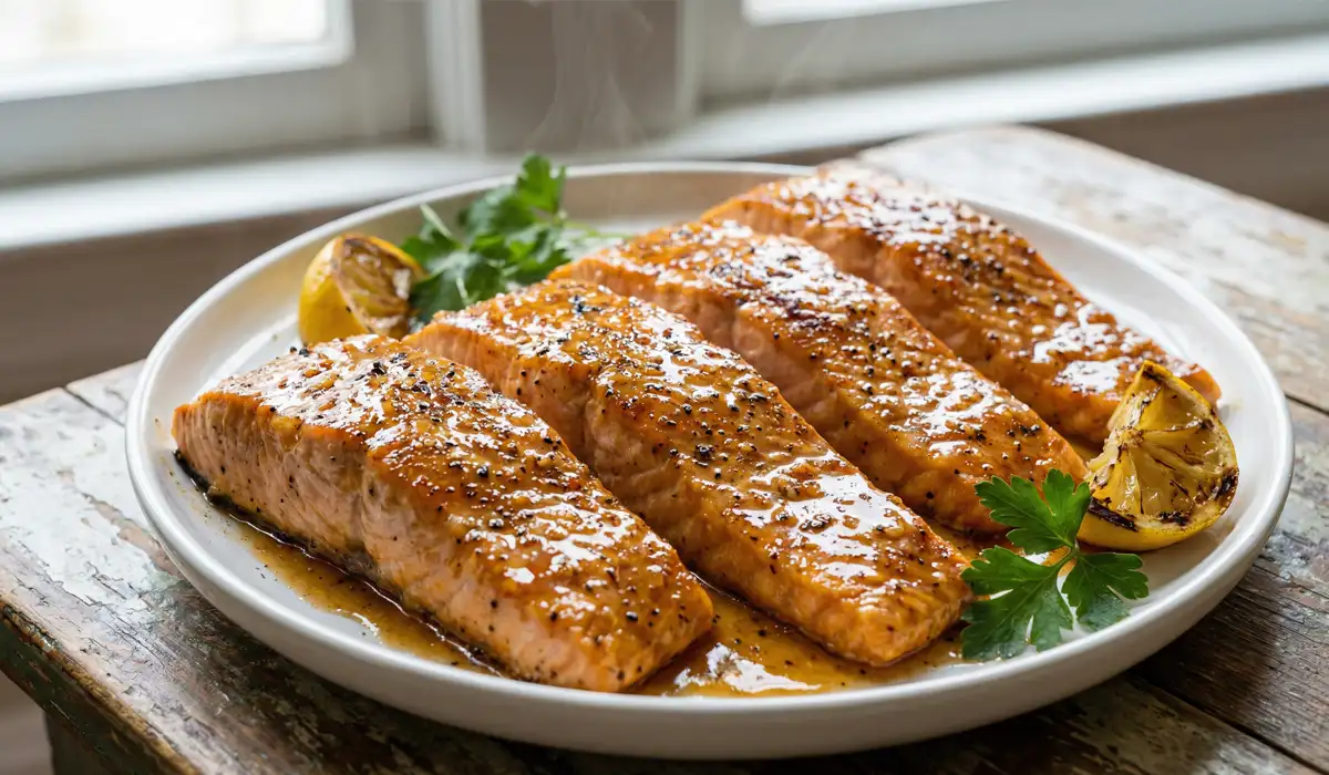 honey glazed salmon recipe
